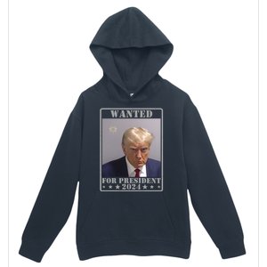 Trump Wanted For President 2024 Urban Pullover Hoodie