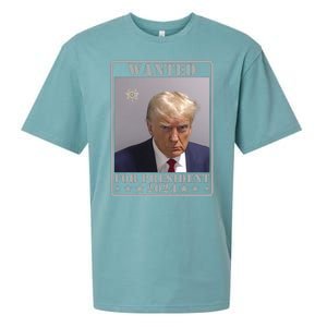 Trump Wanted For President 2024 Sueded Cloud Jersey T-Shirt