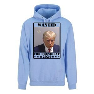 Trump Wanted For President 2024 Unisex Surf Hoodie