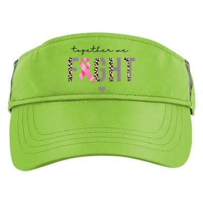 Together We Fight Breast Cancer Awareness Leopard Adult Drive Performance Visor