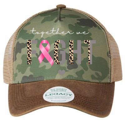 Together We Fight Breast Cancer Awareness Leopard Legacy Tie Dye Trucker Hat