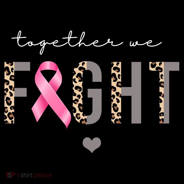 Together We Fight Breast Cancer Awareness Leopard T-Shirt