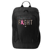 Together We Fight Breast Cancer Awareness Leopard City Backpack