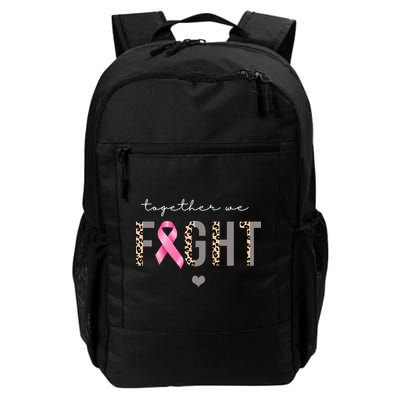 Together We Fight Breast Cancer Awareness Leopard Backpack
