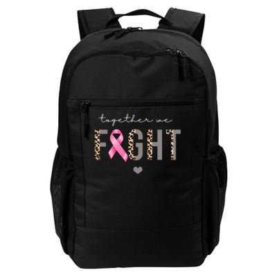 Together We Fight Breast Cancer Awareness Leopard Daily Commute Backpack