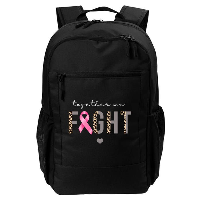 Together We Fight Breast Cancer Awareness Leopard Daily Commute Backpack