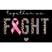 Together We Fight Breast Cancer Awareness Leopard Bumper Sticker