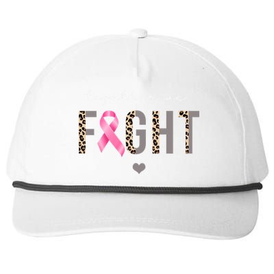 Together We Fight Breast Cancer Awareness Leopard Snapback Five-Panel Rope Hat