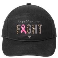 Together We Fight Breast Cancer Awareness Leopard 7-Panel Snapback Hat