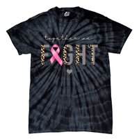 Together We Fight Breast Cancer Awareness Leopard Tie-Dye T-Shirt