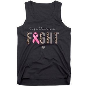 Together We Fight Breast Cancer Awareness Leopard Tank Top