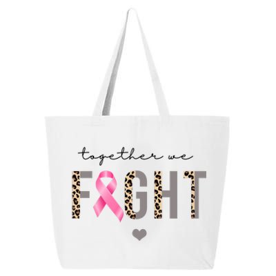 Together We Fight Breast Cancer Awareness Leopard 25L Jumbo Tote