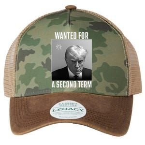 Trump Wanted For A Second Term Legacy Tie Dye Trucker Hat