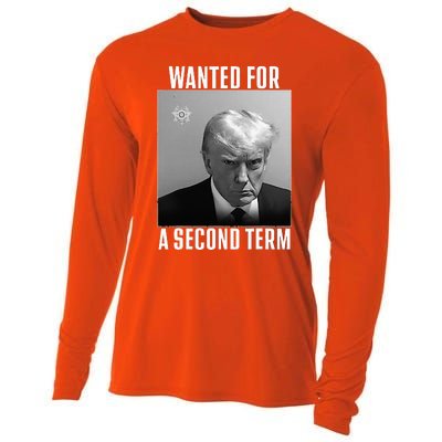 Trump Wanted For A Second Term Cooling Performance Long Sleeve Crew