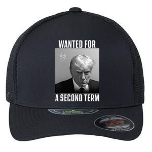 Trump Wanted For A Second Term Flexfit Unipanel Trucker Cap