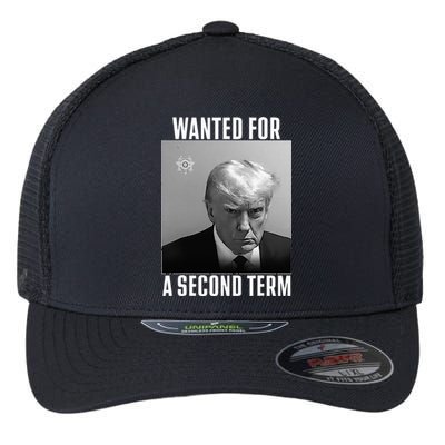 Trump Wanted For A Second Term Flexfit Unipanel Trucker Cap