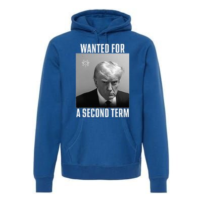 Trump Wanted For A Second Term Premium Hoodie