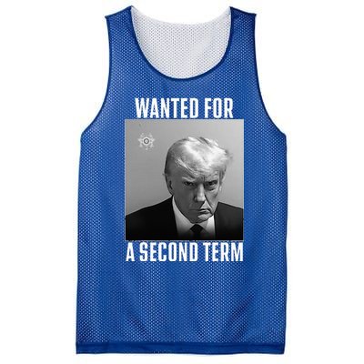 Trump Wanted For A Second Term Mesh Reversible Basketball Jersey Tank