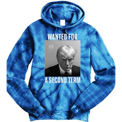 Trump Wanted For A Second Term Tie Dye Hoodie