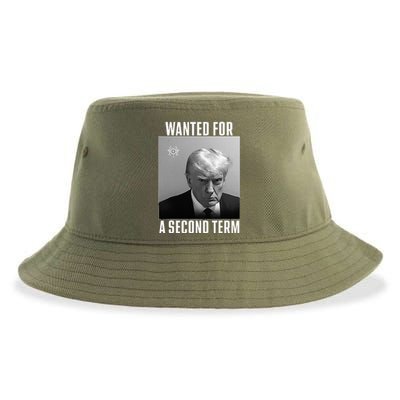 Trump Wanted For A Second Term Sustainable Bucket Hat