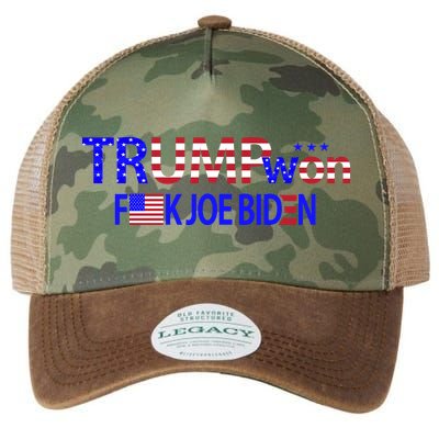 Trump Won F Biden Legacy Tie Dye Trucker Hat