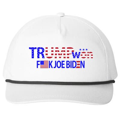 Trump Won F Biden Snapback Five-Panel Rope Hat