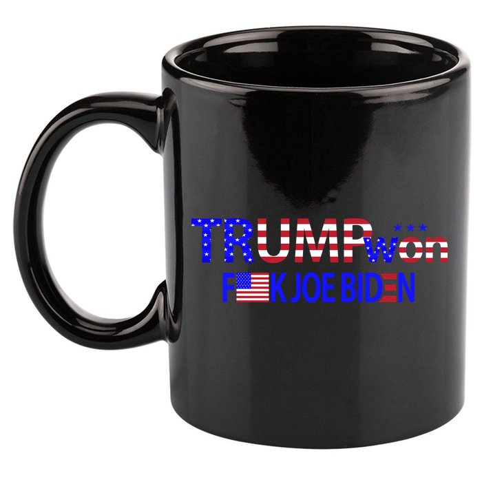 Trump Won F Biden 11oz C Handle Ceramic Mug