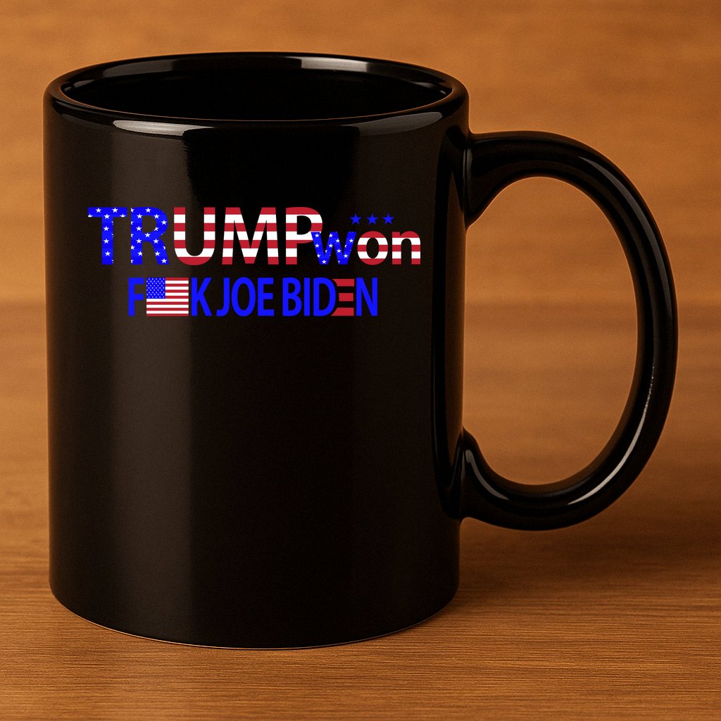 Trump Won F Biden 11oz C Handle Ceramic Mug