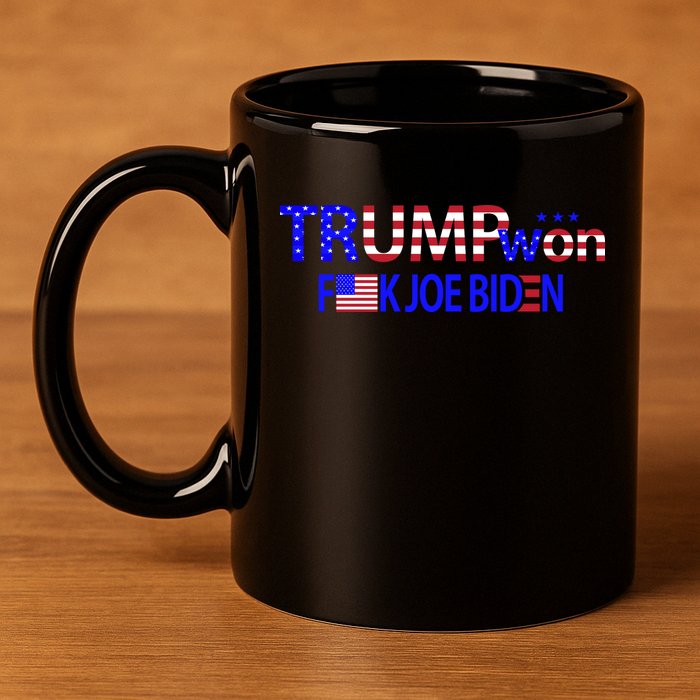 Trump Won F Biden 11oz C Handle Ceramic Mug