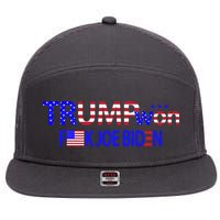 Trump Won F Biden 7 Panel Mesh Trucker Snapback Hat