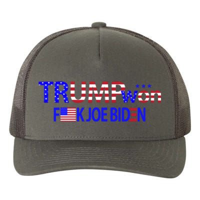 Trump Won F Biden Yupoong Adult 5-Panel Trucker Hat