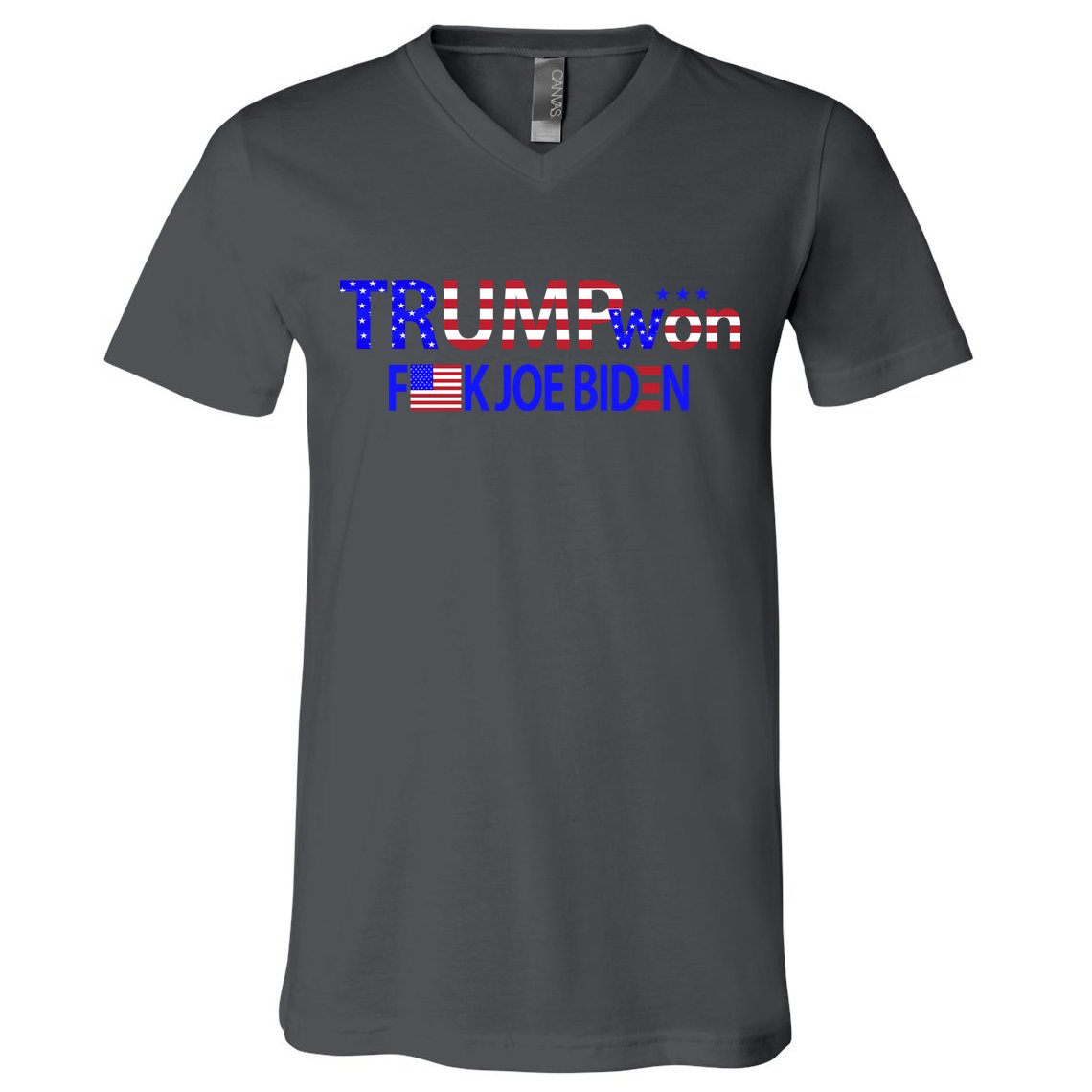 Trump Won F Biden V-Neck T-Shirt
