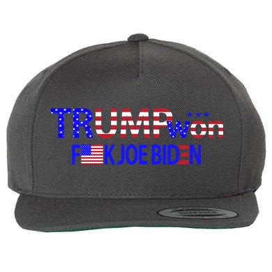 Trump Won F Biden Wool Snapback Cap