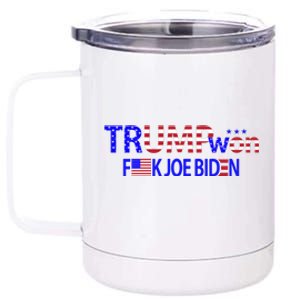 Trump Won F Biden 12 oz Stainless Steel Tumbler Cup