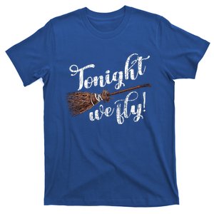 Tonight We Fly Fun Halloween Pumpkin Witches T-Shirt