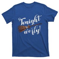 Tonight We Fly Fun Halloween Pumpkin Witches T-Shirt