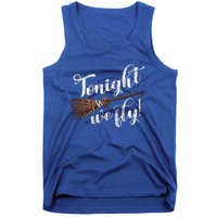 Tonight We Fly Fun Halloween Pumpkin Witches Tank Top