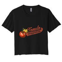Tomato Whisperer For Gardening Enthusiasts Women's Crop Top Tee