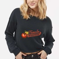 Tomato Whisperer For Gardening Enthusiasts Cropped Pullover Crew