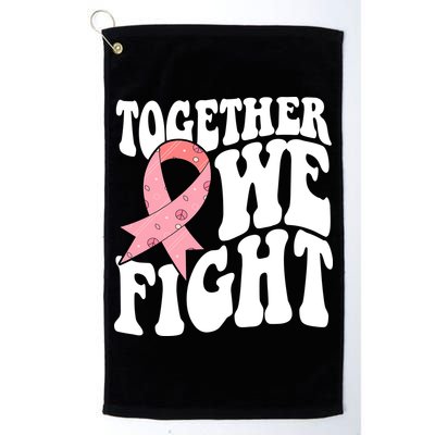 Together We Fight Breast Cancer Retro Golf Towel