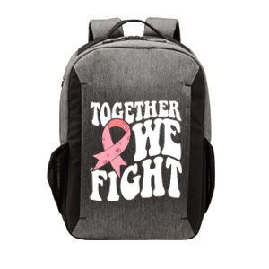 Together We Fight Breast Cancer Retro Vector Backpack