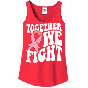 Together We Fight Breast Cancer Retro Ladies Essential Tank