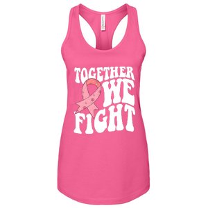 Together We Fight Breast Cancer Retro Women's Racerback Tank