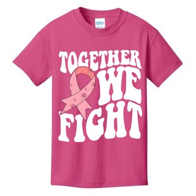 Together We Fight Breast Cancer Retro Kids T-Shirt