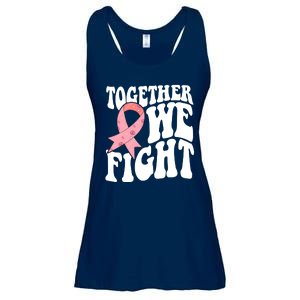 Together We Fight Breast Cancer Retro Ladies Essential Flowy Tank