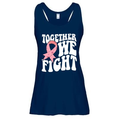 Together We Fight Breast Cancer Retro Ladies Essential Flowy Tank