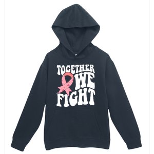 Together We Fight Breast Cancer Retro Urban Pullover Hoodie