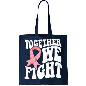 Together We Fight Breast Cancer Retro Tote Bag