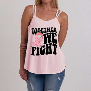 Together We Fight Breast Cancer Retro Women's Strappy Tank