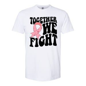 Together We Fight Breast Cancer Retro Softstyle CVC T-Shirt